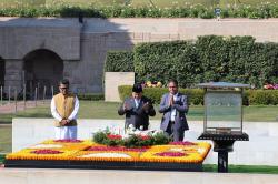 Prabowo Sambangi Rajghat Memorial, Beri Penghormatan untuk Mahatma Gandhi
