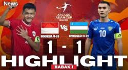 Jens Raven Cetak Gol, Timnas Indonesia Imbangi Uzbekistan 1-1 di Babak I Piala Asia U-20 2025
