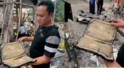 Al Quran Ditemukan Utuh usai Kebakaran Menara Masjid Agung Bojonegoro<