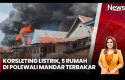 5 Rumah di Polewali Mandar Ludes Terbakar, Uang Rp68 Juta jadi Abu