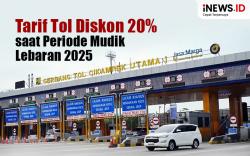 Infografis Tarif Tol Diskon 20 Persen saat Mudik Lebaran 2025