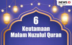 Infografis 6 Keutamaan Malam Nuzulul Quran 