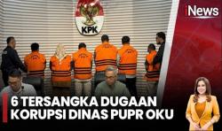 KPK Tetapkan 6 Tersangka Kasus Suap Proyek Dinas PUPR Kabupaten OKU