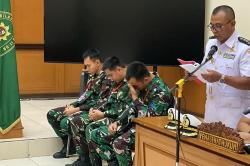 Oknum TNI AL Penembak Bos Rental Menangis Minta Keringanan Hukuman