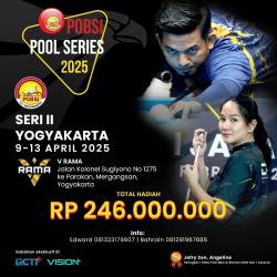 POBSI Pool Seri II Digelar di Yogyakarta Perebutkan Total Hadiah Rp246 Juta