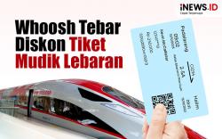 Infografis Whoosh Tebar Diskon Tiket Mudik Lebaran