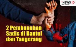 Infografis 2 Pembunuhan Sadis di Bantul dan Tangerang 