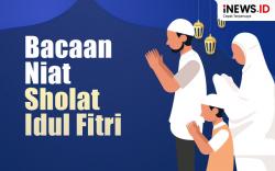 Infografis Bacaan Niat Sholat Idul Fitri