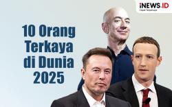 Infografis 10 Orang Terkaya di Dunia 2025
