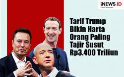 Infografis Tarif Trump Bikin Harta Orang Paling Tajir Dunia Susut Rp3.400 Triliun 
