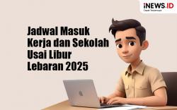 Infografis Kapan Masuk Kerja dan Sekolah Usai Libur Lebaran 2025? 