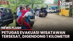 Dramatis! Petugas Cari dan Gendong Wisatawan Tersesat Sejauh 1 Km di Pantai Carita | News Flash
