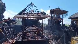 Kebakaran Hebat di Gianyar Bali, 2 Pura Hangus Dilalap Api<