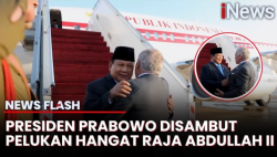 Tiba di Yordania, Presiden Prabowo Disambut Langsung Raja Abdullah II