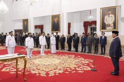 Presiden Prabowo Lantik Gubernur-Wagub Papua Pegunungan dan Babel