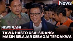 Kelakar Hasto Kristiyanto usai Jalani Sidang Kasus Suap