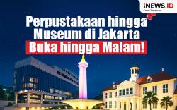 Infografis Perpustakaan hingga Museum di Jakarta bakal Buka hingga Malam