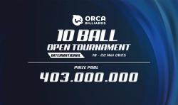 Turnamen Biliar Orca 10 Ball Digelar di Jakarta, Total Hadiah Rp403 Juta