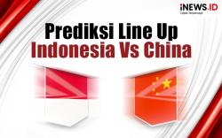 Infografis Prediksi Starting Line Up Timnas Indonesia Vs China