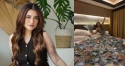 Viral Nathalie Holscher Pamer Tumpukan Uang Saweran di Atas Kasur, Netizen: Padahal Sekelas Artis