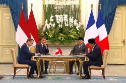 Presiden Prabowo dan Presiden Macron Saksikan Kerja Sama Pertahanan RI-Prancis