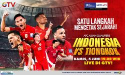 Jadwal Siaran Langsung Timnas Indonesia Vs China, Live GTV!