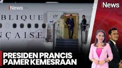 Momen Presiden Prancis Emmanuel Macron Pamer Kemesraan dengan Istri di Indonesia