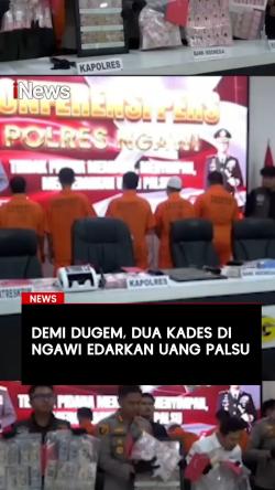 Demi Dugem, 2 Kades di Ngawi Edarkan Uang Palsu