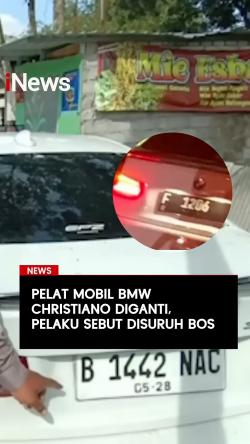 Pelat Mobil BMW Christiano Diganti, Pelaku Sebut Disuruh Bos