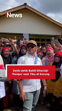 Bahlil Diteriaki 'Penipu' saat Tiba di Sorong