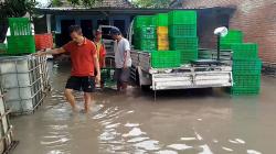 Banjir di Mojokerto Disebabkan Luapan Sungai Setelah Diguyur Hujan Deras