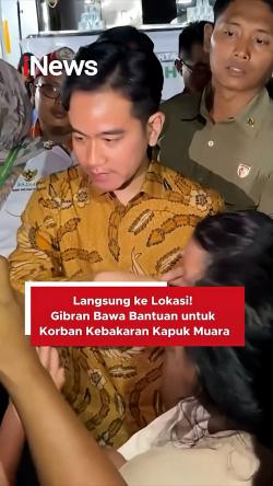Langsung ke Lokasi! Gibran Bawa Bantuan untuk Korban Kebakaran Kapuk Muara