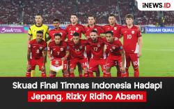 Skuad Final Timnas Indonesia Hadapi Jepang, Rizky Ridho Absen!
