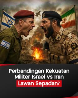 Infografis Perbandingan Kekuatan Militer Israel vs Iran, Lawan Sepadan?
