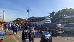 Kawasan Monas-Tugu Tani Macet Imbas Upacara HUT ke-79 Bhayangkara 
