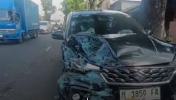 Kecelakaan Angkot Tabrak Suzuki Ertiga di Salatiga, Sopir Patah Tulang