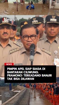 Pimpin Apel Siap Siaga di Bantaran Ciliwung, Pramono: Terkadang Banjir Tak Bisa Dilawan