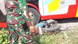 Bus Menyalip Tabrakan dengan Pemotor di Bangkalan, Petugas PLN Terluka Parah