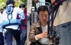 Viral Robot Canggih Bantu Wisatawan Mendaki Gunung Tai, Pendaki Auto Bengong