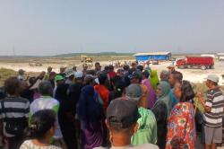 Aksi Demo Petani di Grobogan, Minta Akses Jalan ke Lahan Pertanian Tak Ditutup Perusahaan<