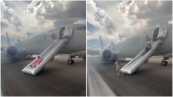 Menegangkan! Pesawat American Airlines Terbakar saat Lepas Landas, Satu Penumpang Cedera