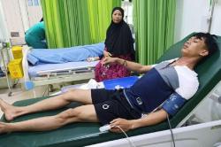 Kecelakaan di Jambi, Pemotor Terpental gegara Leher Terjerat Kabel Menjuntai