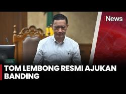 Tom Lembong Ajukan Banding, Pengacara Nilai Putusan Hakim Tak Berdasar Fakta