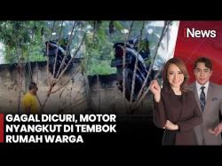 Gagal Kabur, Komplotan Maling Tinggalkan Motor Tersangkut di Tembok<