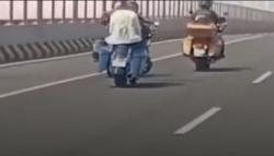Viral Rombongan Moge Nekat Terobos Jalur Roda 4 di Jembatan Suramadu Bangkalan<