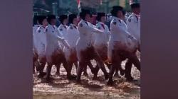 Viral! Upacara Pengibaran Bendera di Lapangan Berlumpur, Seragam Putih Berubah Kecokelatan<