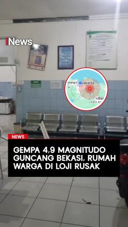 Gempa 4,9 Magnitudo Guncang Bekasi, Rumah Warga di Loji Rusak