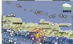 Pusat Gempa Terkini 2 Menit yang Lalu M 2,5 Guncang Bantul DIY