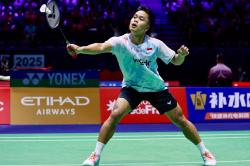 Anthony Ginting Tersingkir Prematur di BWF World Championships 2025 usai Kalah Dramatis dari Toma Junior Popov