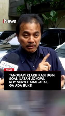 Tanggapi Klarifikasi UGM Soal Ijazah Jokowi Roy Suryo: Abal-Abal Gak Ada Bukti